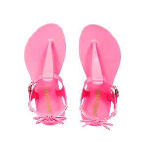 Noah Ribbon Sandal - Neon Pink