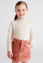 Load image into Gallery viewer, Nude Corduroy Skirt
