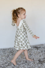 Load image into Gallery viewer, Eliza Dress - Eucalyptus Plaid
