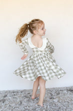 Load image into Gallery viewer, Eliza Dress - Eucalyptus Plaid
