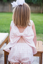 Load image into Gallery viewer, Lottie Pink Gingham Knit Bloomer/Banded Short Set
