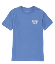 Load image into Gallery viewer, Blue Short Sleeve Paddles &amp; Board T-Shirt
