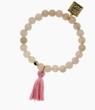 Load image into Gallery viewer, Stretch Beaded Bracelet with Tassel
