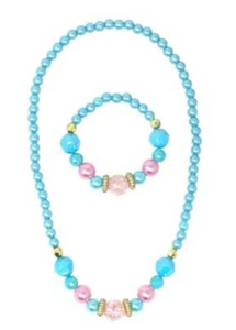 Pearlescent Necklace & Bracelet Set