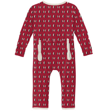 Load image into Gallery viewer, Crimson Penguins Coverall With Zipper
