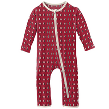 Load image into Gallery viewer, Crimson Penguins Coverall With Zipper
