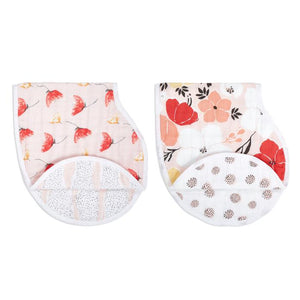 Classic Burpy Bibs 2 Pack - Picked For You Poppies
