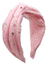 Load image into Gallery viewer, Crystal Tulle Daisy Twist Headband
