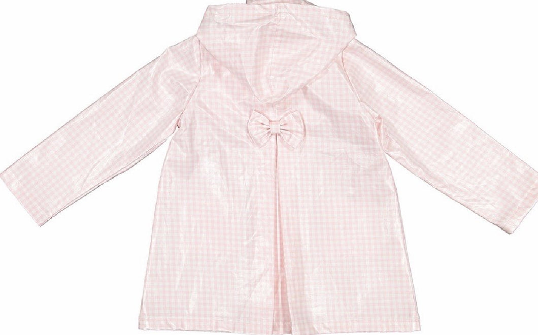 Pink Check Raincoat