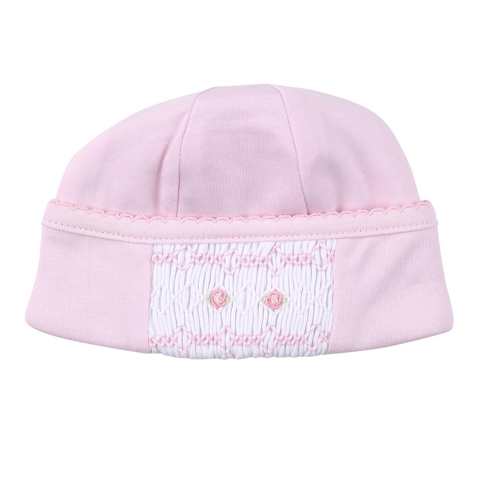 Mandy And Mason's Classic Pink Smocked Hat