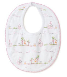 Noah's Print Bib - Pink