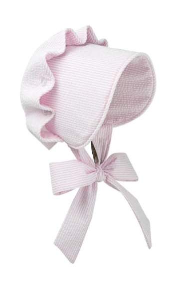 Beaufort Bonnet Pink Savannah Seersucker