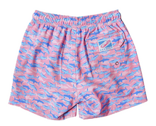 Load image into Gallery viewer, Pink Shark Kids Swim Shorts
