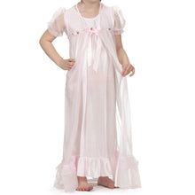 Load image into Gallery viewer, Short Sleeve Bow Tastic Peignoir Set
