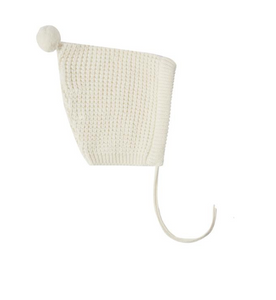 Ivory Knit Pixie Hat
