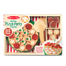Load image into Gallery viewer, Pizza Party Wooden Play Food
