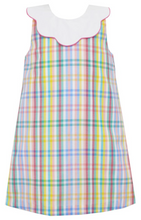 Load image into Gallery viewer, Multi Color Pastel Plaid A-Line Dress
