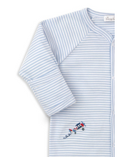 Load image into Gallery viewer, Just Plane Fun Stripe Footie
