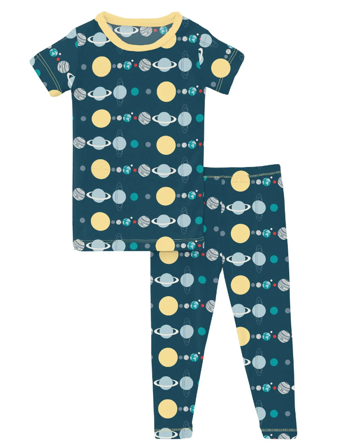 Planets Short Sleeve Pajama Set