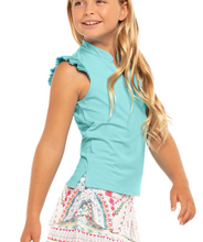 Load image into Gallery viewer, Pleat Me Up Tennis Tank -Ocean
