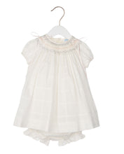 Load image into Gallery viewer, Plumetti Plaid Bishop &amp; Bonnet - Ivory
