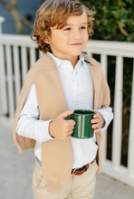 Load image into Gallery viewer, Prim &amp; Proper Long Sleeve Polo - Buckhead Blue Stripe/Multicolor
