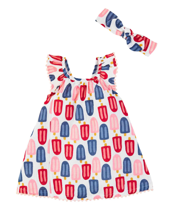 Popsicle Woven Dress And Headband