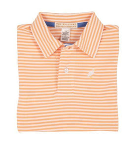 Prim & Proper Polo - Seashore Sherbert With Multicolor Stork