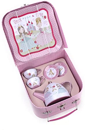 Seven Piece Princess Tin Tea Set