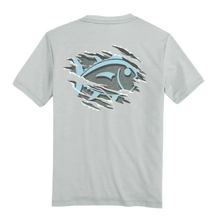 Load image into Gallery viewer, Heather Slate Grey Tearing It Up Performance Tee
