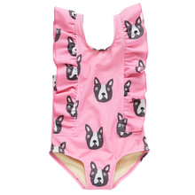 Load image into Gallery viewer, Katniss Suit - Pink Boston Terrier
