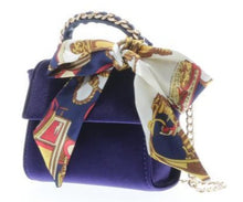 Load image into Gallery viewer, Velvet Handbag With Cross Body Chain And Matching Scarf
