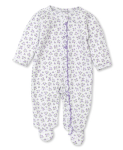 Lilac Petite Paradise Print Footie With Zipper