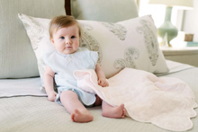 Load image into Gallery viewer, Quilted Pink Satin Baby Blanket
