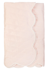 Pink satin outlet baby blanket