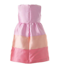 Load image into Gallery viewer, Pink And Peach Candy Stripe Party Dress
