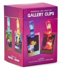 Load image into Gallery viewer, Rainbow Gallery LED String Lights Clips
