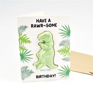 Have A Rawr-some Birthday! Bath Fizzy Card