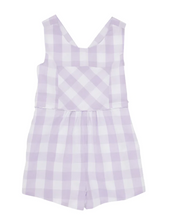 Load image into Gallery viewer, Reagan Romper - Lauderdale Lavender Chattanooga Check
