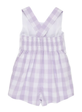 Load image into Gallery viewer, Reagan Romper - Lauderdale Lavender Chattanooga Check

