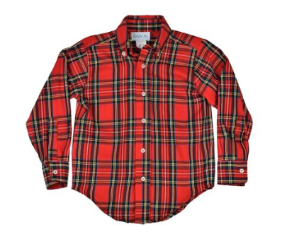 Red Plaid Button Down Shirt