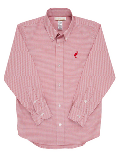 Dean's List Dress Shirt - Richmond Red Windowpane