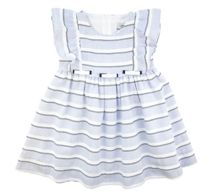 Stripe Dress With Ribbon Bows