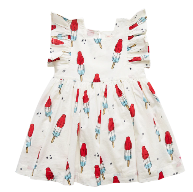 pink chicken bomb pop dress Mandarin Collar Festival Dress
