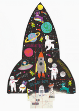 Load image into Gallery viewer, Eighty Piece Space "Rocket" Jigsaw Puzzle
