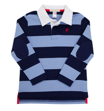 Load image into Gallery viewer, Rollins Rugby Shirt - Nantucket Navy/Park City Periwinkle
