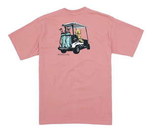 Ruff Riding Short Sleeve Tee Shirt - Salmon