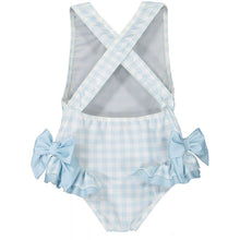 Load image into Gallery viewer, Blue Gingham Swimsuit
