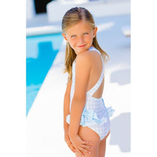 Load image into Gallery viewer, Blue Gingham Swimsuit
