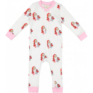 Santa's Gifts Girls Zippered Coverall